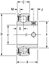 Mounted Bearings insert set screw GYA-RR, GYA-RRB